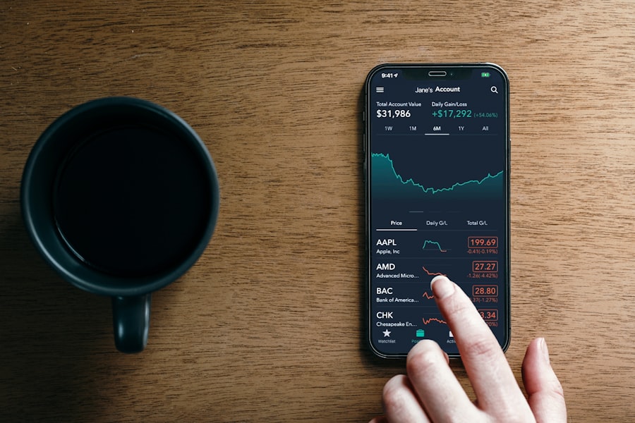 Photo financial dashboard